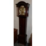 A reproduction mahogany Grandmother clock bearing plaque, ''A limited edition of 250, William