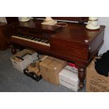 A 19th century mahogany and rosewood Clementi & Company, London, square piano, 180cm by 72cm by 87cm