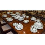 A Wedgwood Earthenware Dinner Service, modern, decorated with the Napoleon Ivy pattern, printed