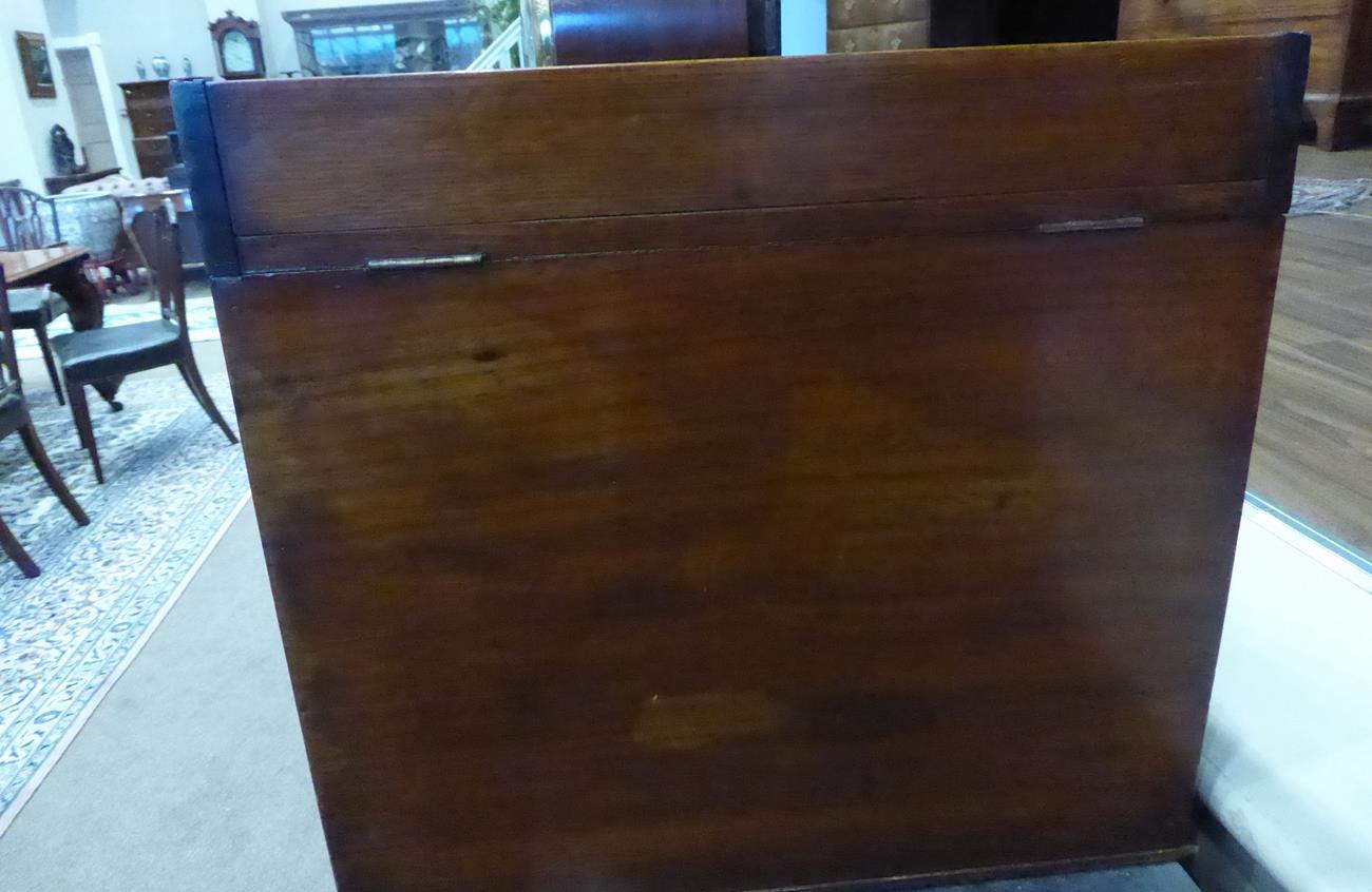 A Victorian Oak Correspondence Box, with presentation plaque dated May 30th 1891, the moulded - Image 2 of 10