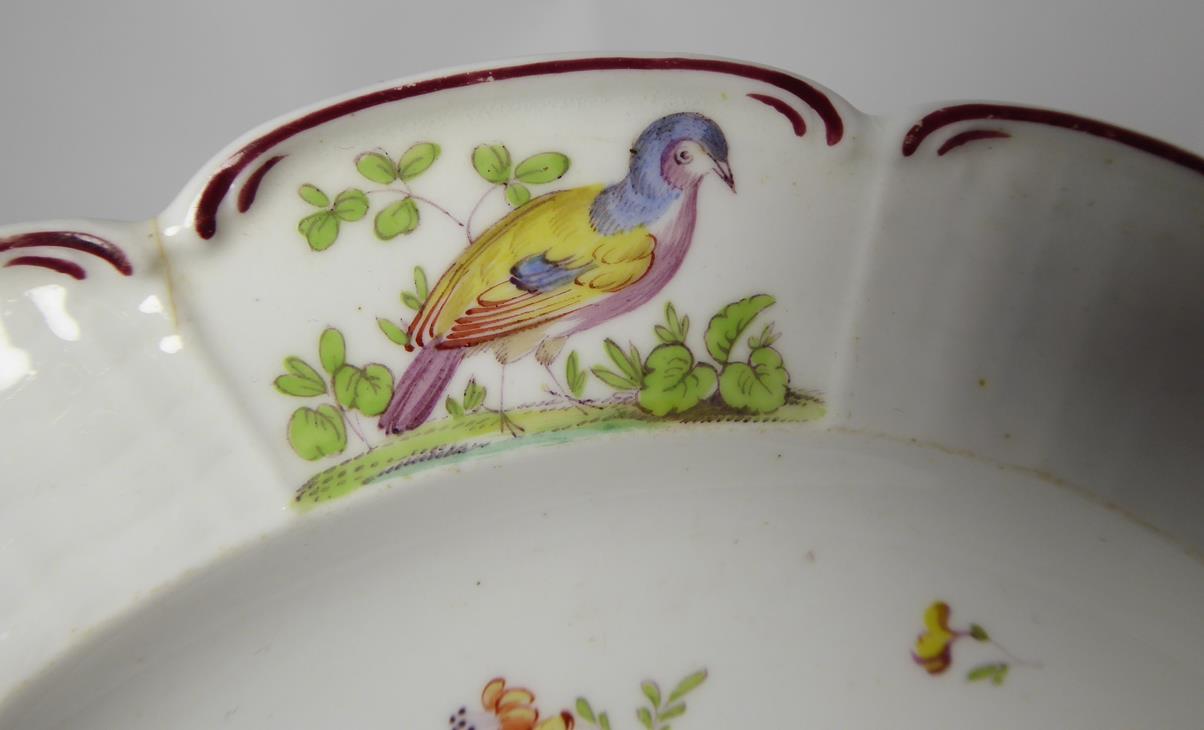 A Chelsea Porcelain Dessert Plate, circa 1755, painted with flowersprays and scattered sprigs within - Image 5 of 8