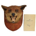 Taxidermy: Red Fox Mask (Vulpes vulpes), circa 1938, by Army & Navy Stores, Naturalist Dept, London,