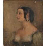 John Syme RSA (1795-1861) Scottish Portrait of a young Roman lady Signed, inscribed 'Rome' and dated