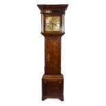 An Oak Thirty Hour Longcase Clock, signed Tho Lawson, Kighley, circa 1770, flat top pediment,