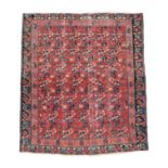 Unusual Afshar Rug South East Iran, circa 1900 The strawberry field with an all over design of