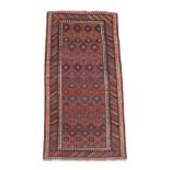 Bidjar Rug Iranian Kurdistan, circa 1910 The brick red field of flower heads enclosed by