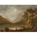 Follower of Anthony Vandyke Copley Fielding (1787-1855) ''Loch Lomond'' Oil on canvas, 70cm by