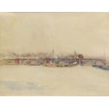 Alexander Jamieson (1873-1937) Scottish Bridge on the Seine Watercolour, 21.5cm by 29cm