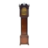 An Oak Thirty Hour Longcase Clock, signed Robt Thornton, late 18th century and later, swan neck