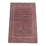 Bidjar Rug Iranian Kurdistan, 4th quarter 20th century The indigo Herati field enclosed by