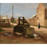 Jean Eugène Julien Massé (1856-1950) French ''Le puits'' Signed, oil on canvas, 27.5cm by 32cm