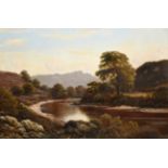 Thomas Spinks (fl.1872-1907) On the Wye Monmouth Signed and dated 1874. oil on canvas, 49.5cm by75cm