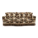 A Duresta Feather-Filled Three-Seater Diplomat Sofa, modern, covered in Corinthian fabric with