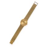 A Lady's 9 Carat Gold Wristwatch, signed Bueche-Girod, 1978, lever movement signed, champagne
