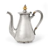 A Russian Silver Coffee-Pot, Maker's Mark J.H., Possibly for Johann Heinoin, St Petersburg, 1870,