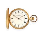 An 18 Carat Gold Full Hunter Chronograph Pocket Watch, signed Thos Mowbray, London, 1907, lever