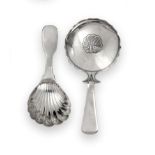 A George III Silver Caddy-Spoon and a George IV Silver Caddy-Spoon, The First by Thomas Johnson,