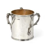 A Victorian Silver Three-Handled Cup, by the Goldsmiths and Silversmiths Co. Ltd., London, 1900, the