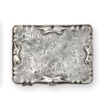 An Edward VII Silver Card-Case, by Samuel M. Levi, Birmingham, 1903, shaped oblong, engraved on each