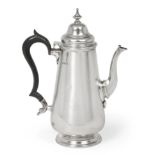A George V Silver Coffee-Pot, by The Goldsmiths and Silversmiths Co. Ltd., Sheffield, 1919, in the