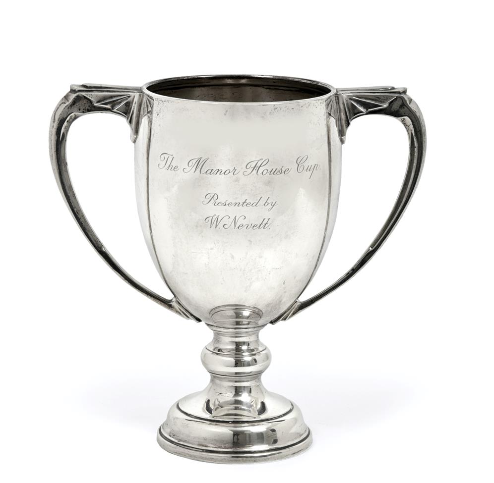 A George V Silver Two-Handled Cup, by Collingwood and Sons Ltd., Birmingham, 1933, the bowl tapering