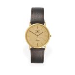 A Gold Plated Wristwatch, signed Longines, model: Presence, circa 1985, quartz movement, textured