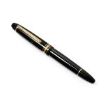 A Montblanc Meisterstück Fountain-Pen, Numbered GB1135429, the bi-colour nib engraved with foliage