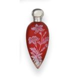 A Victorian Silver-Mounted Cameo-Glass Scent-Bottle, The Silver Mount With Indistinct Maker's