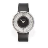 A Lady's Stainless Steel Crystal Set Wristwatch, signed Swarovski, circa 2017, quartz movement,