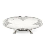 A George V Silver Dish, by Manoah Rhodes and Sons Ltd., Sheffield, 1922, quatrefoil shaped and