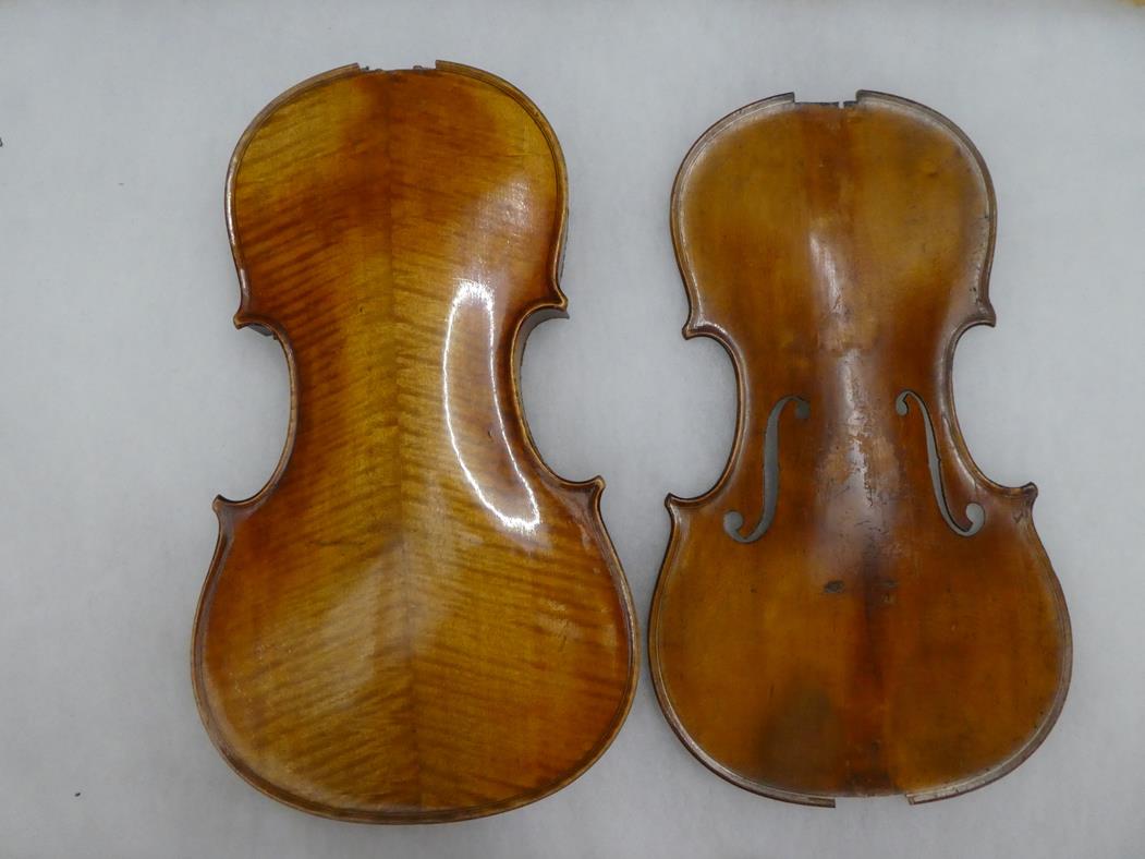 Three Violin Bodies in various states of dissassembly, with some accessories and a small quantity of - Image 10 of 50