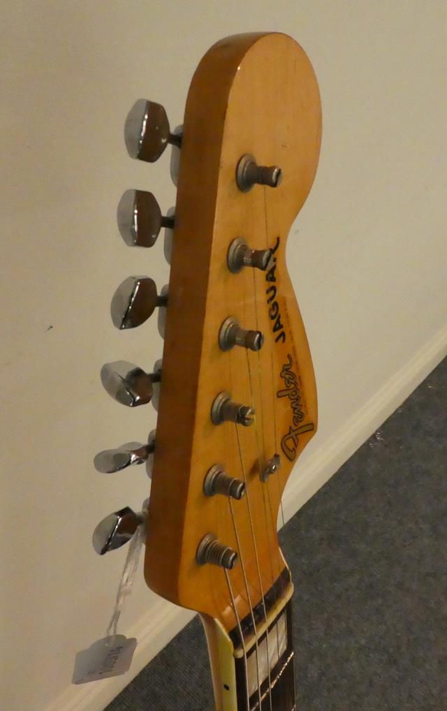 Fender Jaguar Guitar 1969/70 serial no. 224084 on four bolt neckplate, four selector switches, two - Image 6 of 11
