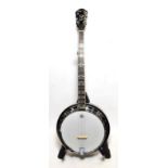 Epiphone By Gibson Five String Banjo 11'' head, 22 frets, last fret inlayed 'Masterbuilt',
