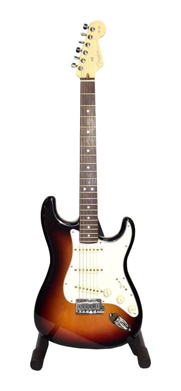 Fender 60th Anniversay Stratocaster Guitar Made in USA serial number Z6023441, with three pickups