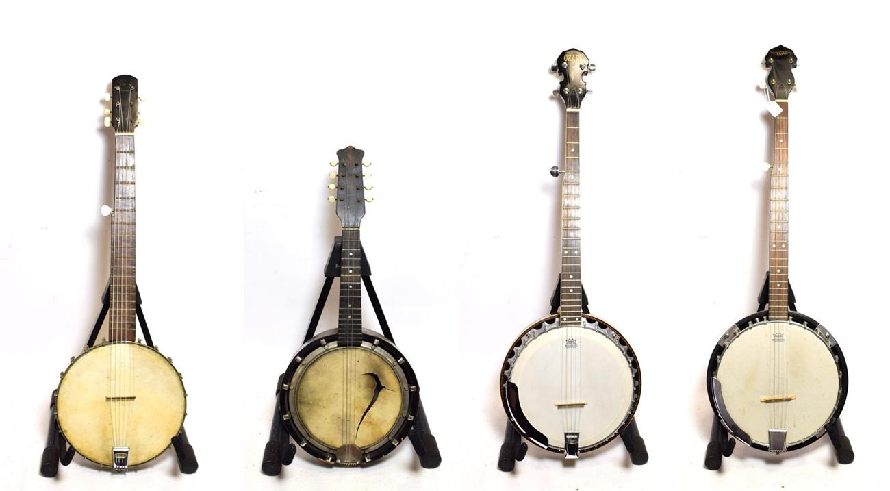 Banjo 5 string, 11'' head, 22 frets, headstock decal 'Countryman' (Requires attention to machine