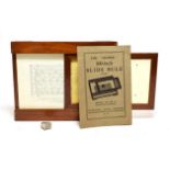 The Cooper 100-Inch Slide Rule with mahogany frame, with booklet in original card boxBox poor
