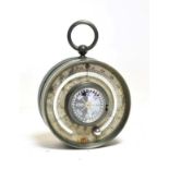 Thomas Armstrong & Brother Pocket Compensated Barometer 1 7/8'' diameter, with barometer to one face