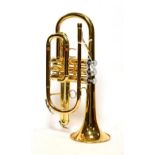 Cornet Yamaha YC2330ii no.T15028, in manufacturer's case, with mouthpiece and Denis Wick Straight