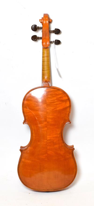 Violin 14'' two piece back by John Mather, labelled 'John Mather Harrogate 2001 no.42' cased - Image 2 of 4