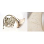 French Horn four valve double, engraved 'Imperial Made By Boosey & Hawkes Ltd, London, Made In