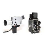 Mamiya C3 TLR Camera no.228052 with Mamiya-Sekor f4.5 135mm lens and f2.8 80mm lens, in case with