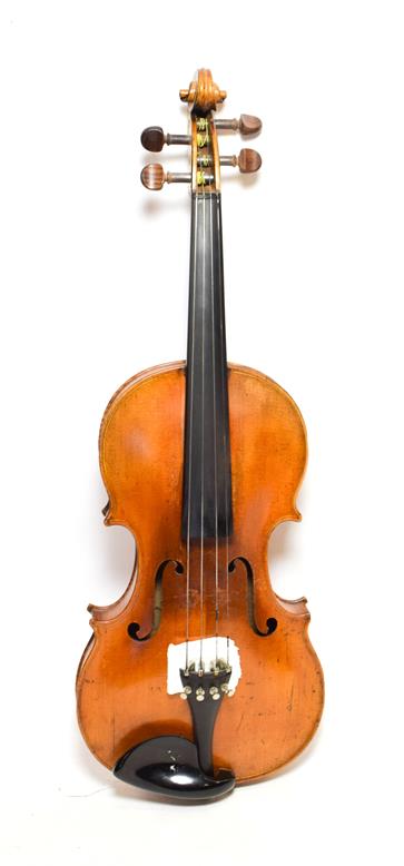 Violin 14 1/8'' two piece back, ebony fingerboard, labelled 'Nicolaus Amartus Cremonen Hieronymi