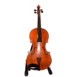 Viola 16 1/4'' two piece back by John Mather, labelled 'John Mather Harrogate 1989 No.14' case, with