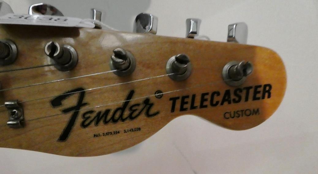 Fender Telecaster Custom Guitar (1975) serial no.650693 stamped on three screw neck plate, red - Image 5 of 18