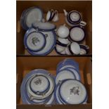 Royal Doulton and Burslem part dinner service together with a Royal Worcester Regency pattern part