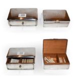 A Victorian silver cigarette-box and an Edward VIII silver cigarette-box, The First by William