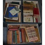 A quantity of books including geographical, botanical and other reference works, novels including