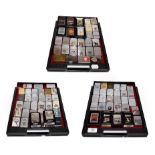 ~ A collection of Zippo lighters including advertising examples (3 trays)