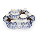 A Royal Worcester cabaret set and three Beswick foals