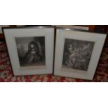 After R.E.M. Lepice, 'Decrepitude', two mid 18th century engravings (2)